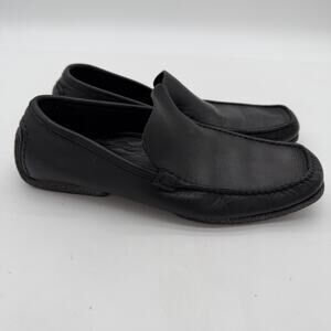 Gucci Qardaha Womens Driving Loafer Moccasin Supple Leather Black Minimalist 7.5